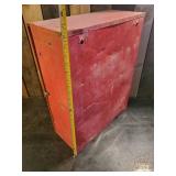 Vintage Metal National Oil Seals Safety Cabinet for Shop