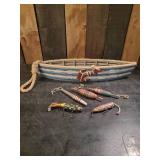 Cool Group of Nautical Themed Décor including Handmade Lures And Bobbers