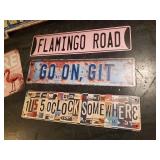 5 Fun Beach Metal Signs Maybe even great in the She Shed
