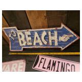5 Fun Beach Metal Signs Maybe even great in the She Shed