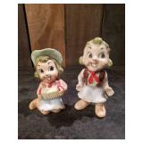 2 Highly Collectable Cowgirl Porcelain Figuines MCM