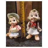 2 Highly Collectable Cowgirl Porcelain Figuines MCM