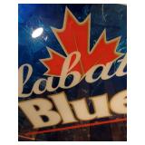 Extra Large Labatt Blue Heavy ManCave Mirrored Sign Approx. 4