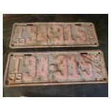 Nice lot of Vintage License Plates
