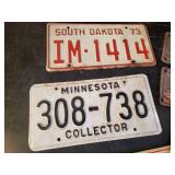 Nice lot of Vintage License Plates