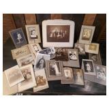 Large Group of Antique Photos and Cabinet Cards