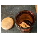 Collection of Vintage Smoking Pipes With Stand and Tobacco Jar