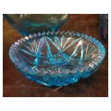 Large Collection of Misc. Colored Glass Mostly Blue and Green