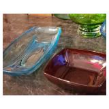 Large Collection of Misc. Colored Glass Mostly Blue and Green