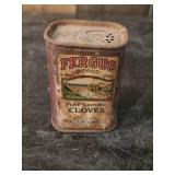 Very Old And Very Collectable Fergus Brand Spice Tin Beall and McGowan Co.