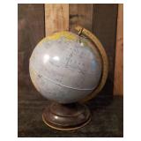 Antique Simplified 8 inch Globe Made in the USA Replogle Globes Inc.