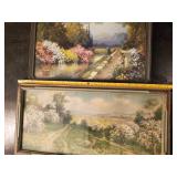 2 Very Collectible Gorgeous Vintage Framed Lithographs signed Atkinson Fox John Drescher Co. Inc