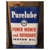 Lot of Motor Oil Cans  Valvoline, Rare Peralube Outboard Can and others