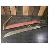Beautiful 29" Long Machete with Sheath Wow!!