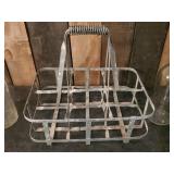 Vintage Metal Bottle Case and Vintage Bottles,  North Star Fergus Dairy, Marigold and others