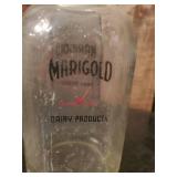 Vintage Metal Bottle Case and Vintage Bottles,  North Star Fergus Dairy, Marigold and others