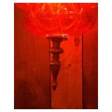 Gorgeous Swag Antique Red Hanging Light Smaller in size