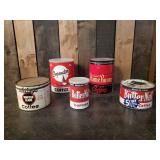Rare Vintage Coffee Tins, Butter-Nut, Dependon, Flame Room and others