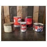 Rare Vintage Coffee Tins, Butter-Nut, Dependon, Flame Room and others