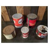 Rare Vintage Coffee Tins, Butter-Nut, Dependon, Flame Room and others