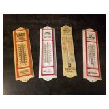 Vintage Thermometers Lakeside Lumber, Farmers State Bank, First National bank, and Mayer Lumber Co.