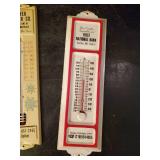 Vintage Thermometers Lakeside Lumber, Farmers State Bank, First National bank, and Mayer Lumber Co.