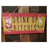Lot of Fun Sign Décor, Wooden Drink up Bitches, Metal Size Matters, Embossed Man Cave and others