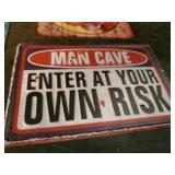 Lot of Fun Sign Décor, Wooden Drink up Bitches, Metal Size Matters, Embossed Man Cave and others