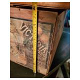 2 Wooden Vintage Fruit Boxes, sunkist, and red Ribbon Yakima Apples