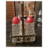 Assorted Lot of Various Salt and Pepper Shakers One Set Uranium glass - See Pictures