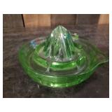 Uranium green Glass Juicer