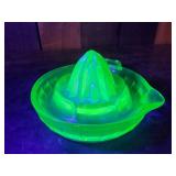 Uranium green Glass Juicer