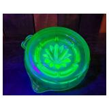 Uranium green Glass Juicer