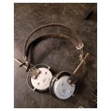 misc Vintage Lot Shoe Shine Kit, Universal Military Head Phones, Ball Jar and more