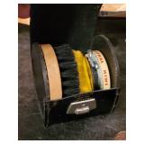 misc Vintage Lot Shoe Shine Kit, Universal Military Head Phones, Ball Jar and more