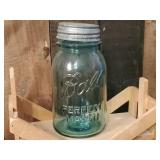 misc Vintage Lot Shoe Shine Kit, Universal Military Head Phones, Ball Jar and more