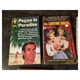 Lot of Vintage Books  Hot Cargo, Pagan in Paradise, the Lusting Breed, and others