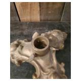 Heavy Tri Foot Cast Iron Flag/Sign Post Holder