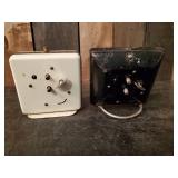 2 Westclox Antique Side Table Alarm Clocks  Need Repair