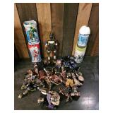 Various Lego parts and pieces some still with Box Rascus, Santis  and Bionics