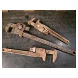 3 Extra Large Pipe Wrenches P&C -Trimo, 3 sizes