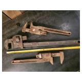 3 Extra Large Pipe Wrenches P&C -Trimo, 3 sizes