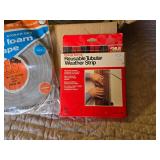 Frost King Vinyl Foam Tape and 3M Reusable Tubular Weather Strip, Large Roll of Weather Stripping