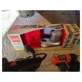 Black & Decker Handy Buffer, Black & Decker Drill, and Autobahn Air Compressor Set