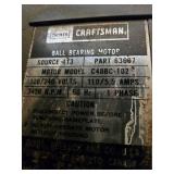 Craftsman 10" Radial Saw with Stand - No Key to Test
