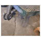 Metal Utility Cart with Wheels and Handle approximately 4 feet by 2 feet - May Need Tires