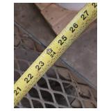 Metal Utility Cart with Wheels and Handle approximately 4 feet by 2 feet - May Need Tires