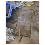 Metal Utility Cart with Wheels and Handle approximately 4 feet by 2 feet - May Need Tires