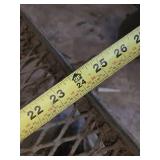 Metal Utility Cart with Wheels and Handle approximately 4 feet by 2 feet - May Need Tires