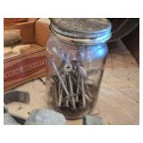 Lot of Miscellaneous Hardware and Tools including Nails and Screws